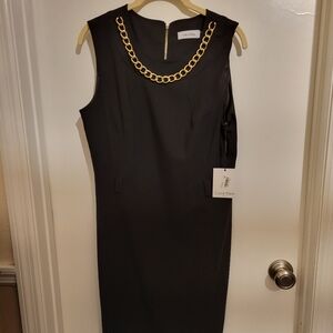 Calvin Klein black sheath dress NWT Size 10